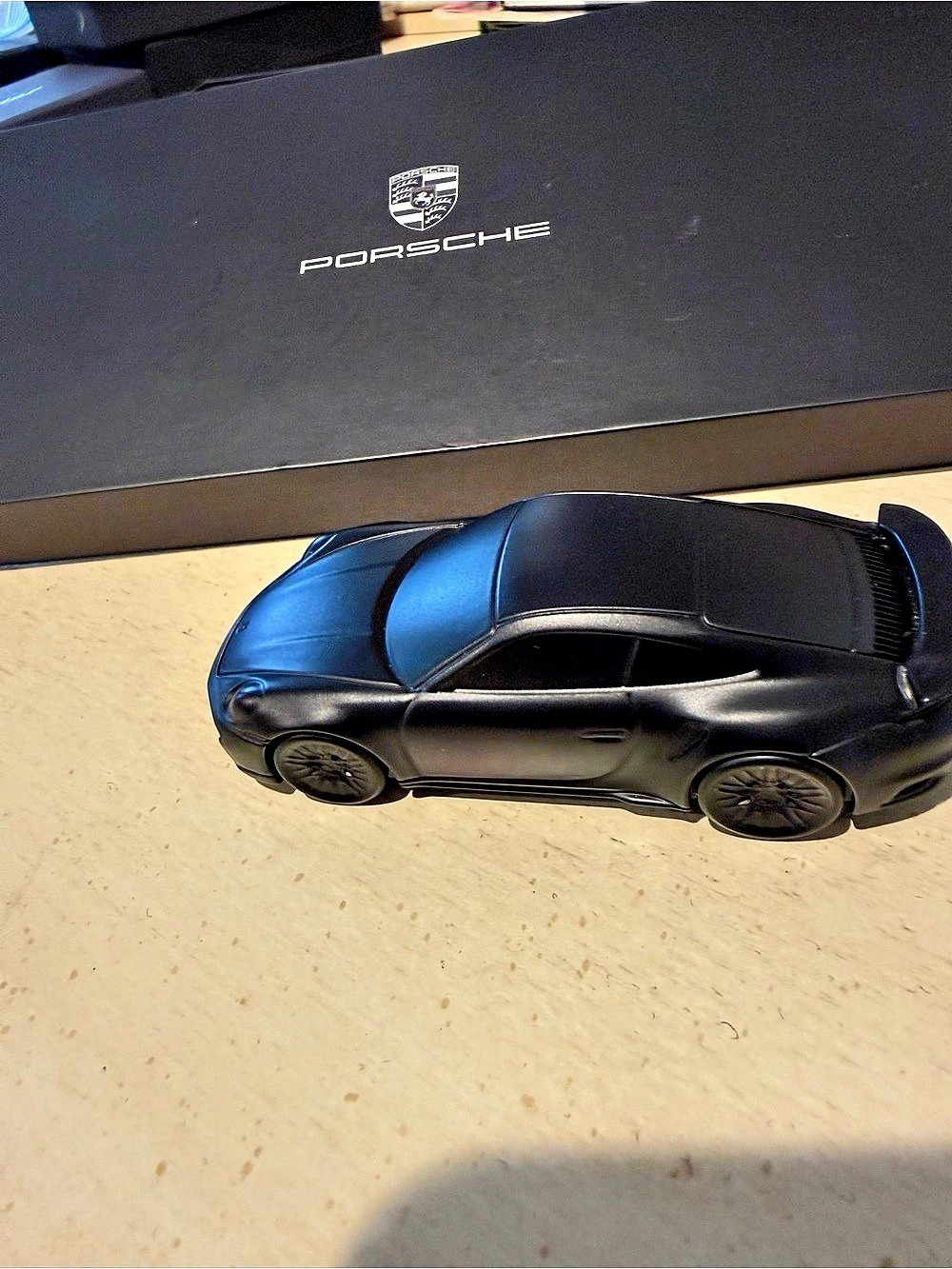 Porsche 911 Turbo Black Die-Cast Model Car